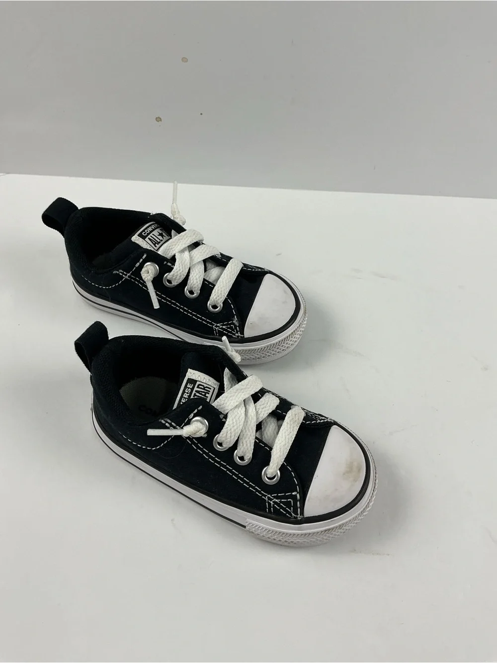 Converse Kids Black and White Low Top Sneakers